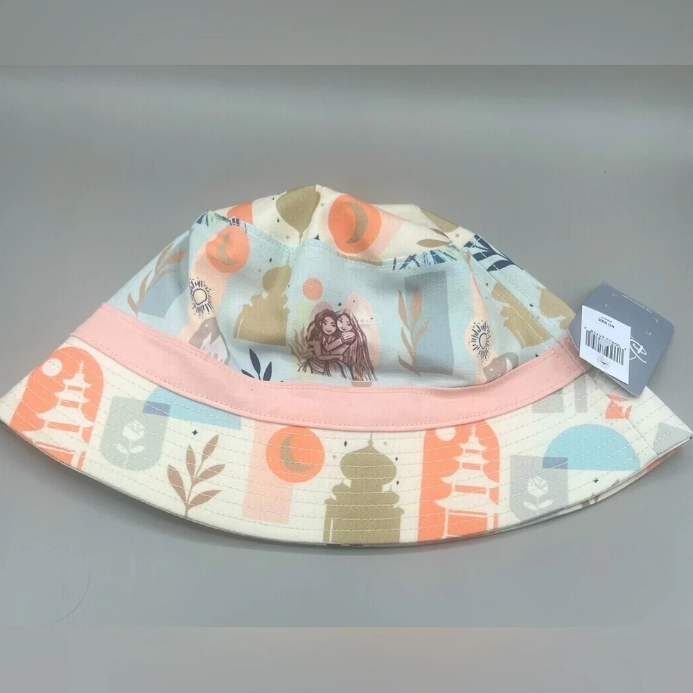 Disney Parks PRINCESSES Bucket Sun Hat In Pastel Colors Adult One Size NEW